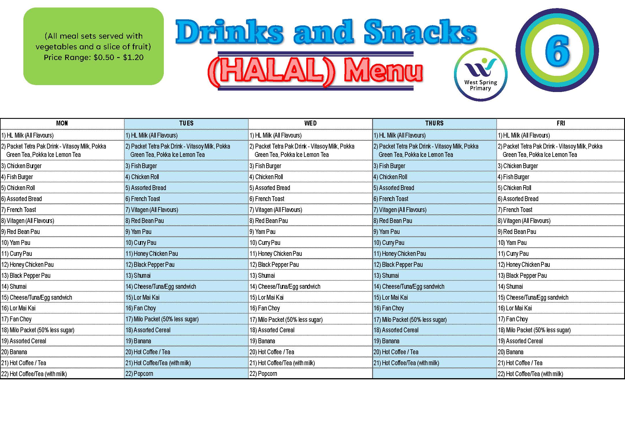 WSPS School Canteen 2025 Stall 6